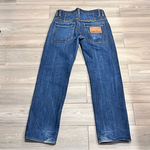 Artful Dodger mens Jeans Sz 33x31 Blue Straight Denim Hip Hop Skater Classiccore - Picture 3 of 15